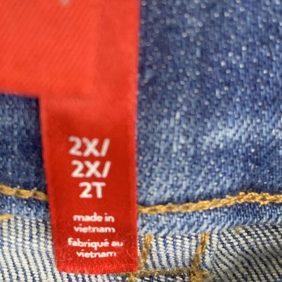 Spanx Jeans Womens 2X Blue Bootcut High Rise Stretch Shaping Pull On Denim - Picture 4 of 10